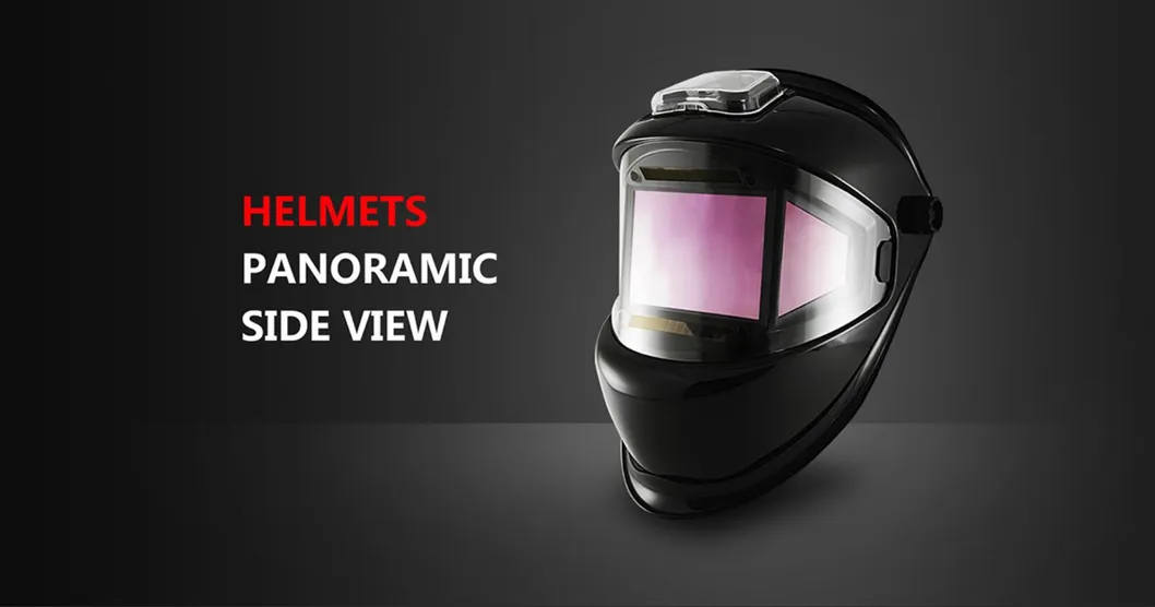 (180 degree side view) Solar Powered TIG/MIG Auto Darkening Automatic Welding Helmet /Grinding Mask