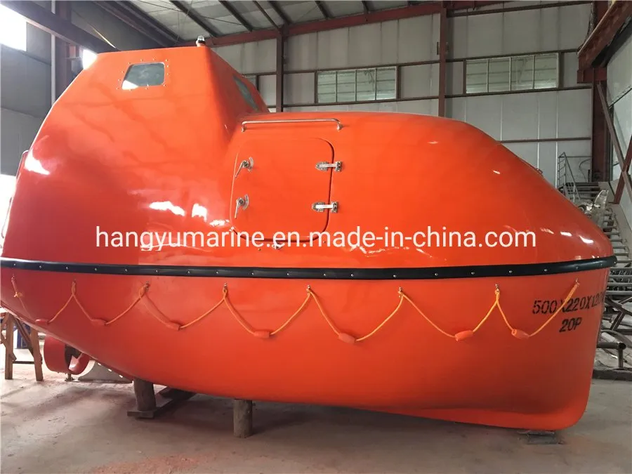 16 Persons Fiberglass Freefall Lifeboat Solas Free Fall Type Lifeboat