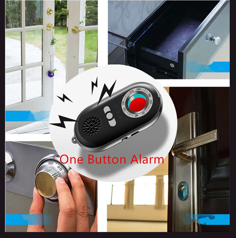 2019 New Portable Spy Bug Signal Finder Detector Hidden Camera Anti Spy Bug Detector with Against Theft Vibration Button K98