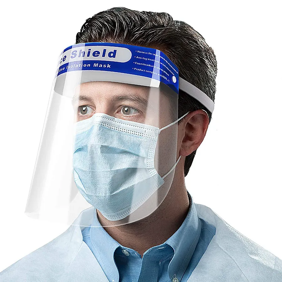 2020 Safety Dental Disposable Splash Face Shield with Sponge /Dental Face Mask Shield Personal Protective Face Shield