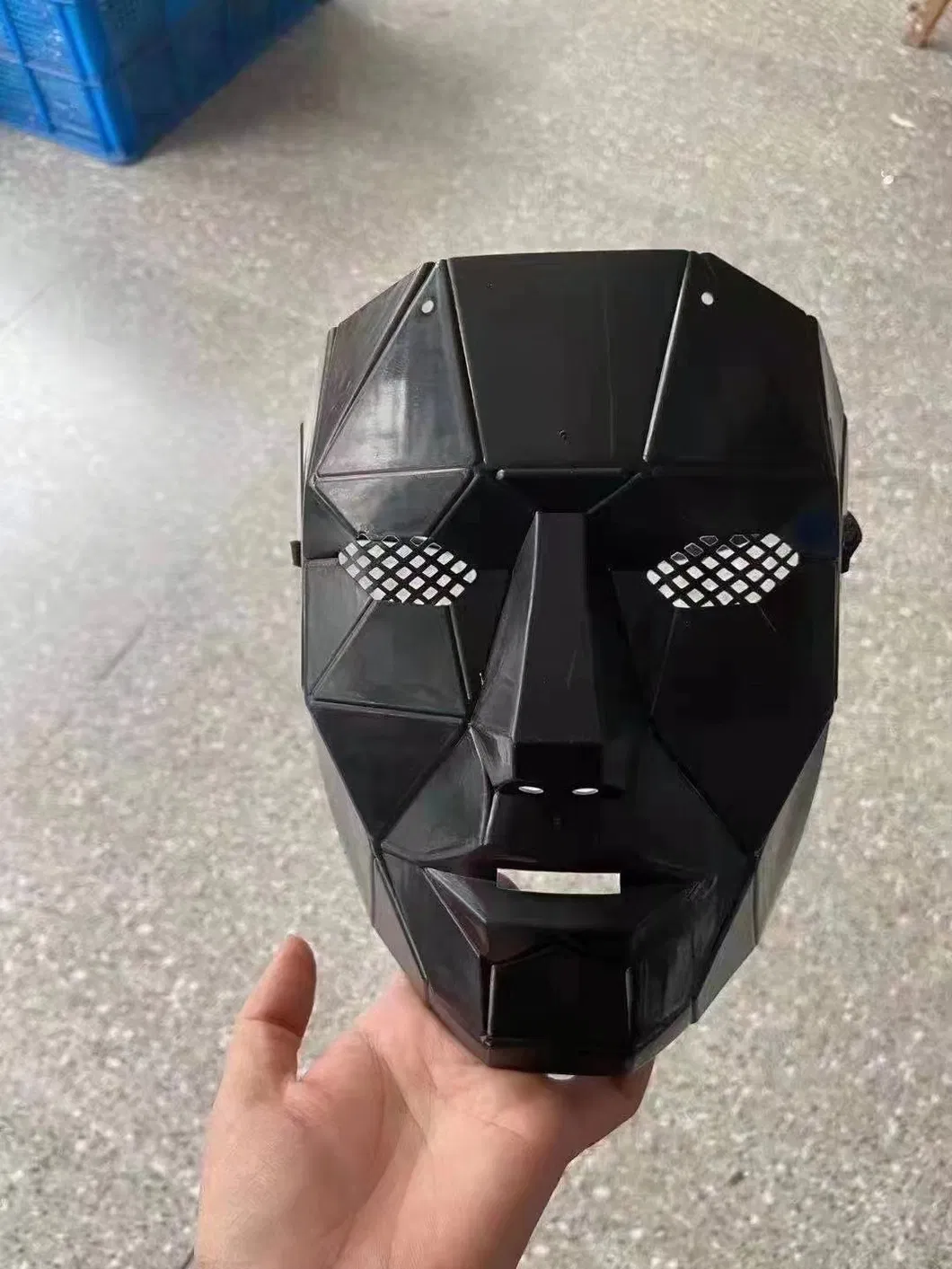 2021 Hot Sale Plastic Black Round Square Triangle Halloween Party Squidgame Mask Cosplay Decoration Squid Game Mask