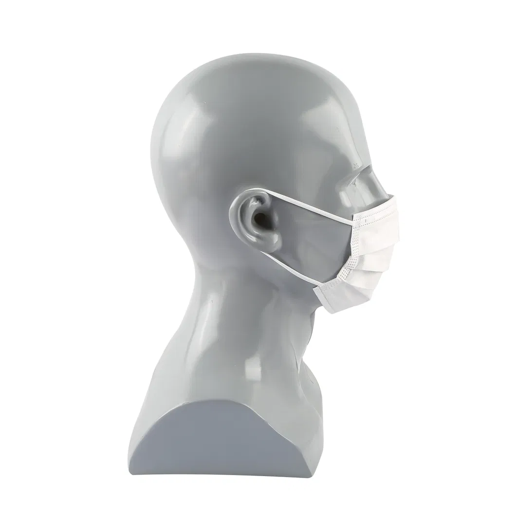 3-Layer Disposable Protective Non-Woven Fabric Face Mask with Protective Cover for Civilian Use