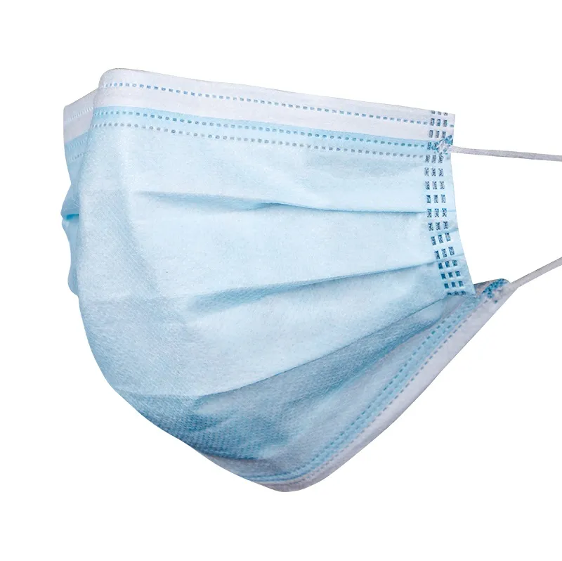 3 Ply Ear Loop White Color Disposable Face Mask