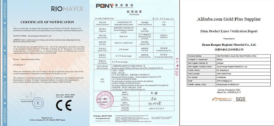 3 Ply Foldable Melt-Blown PP Non-Woven Fabric White 3D Disposable Protective Face Mask for C