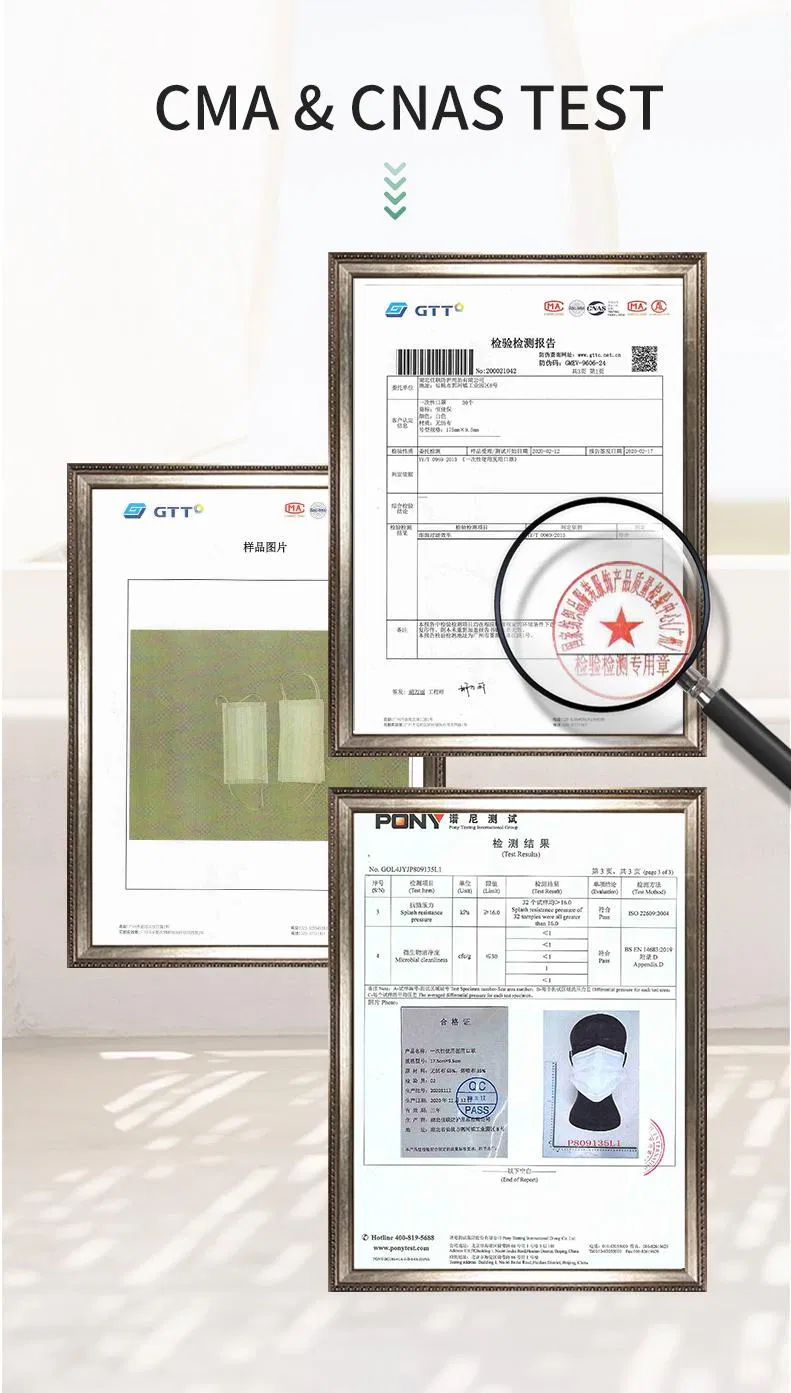 3 Ply Non-Woven Disposable Adult Face Mask