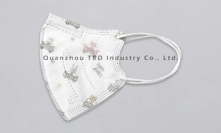 4 Plies 3D Printed Disposable Protective Children Face Mask Anti-Virus OEM Price