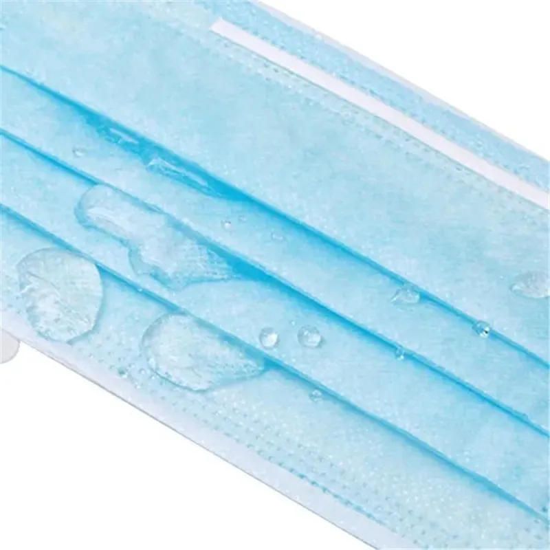 50PCS/Box Breathable Nose Mouth Cover 3 Filter Layer Earloop Disposable Face Mask Nonwoven Face Mask