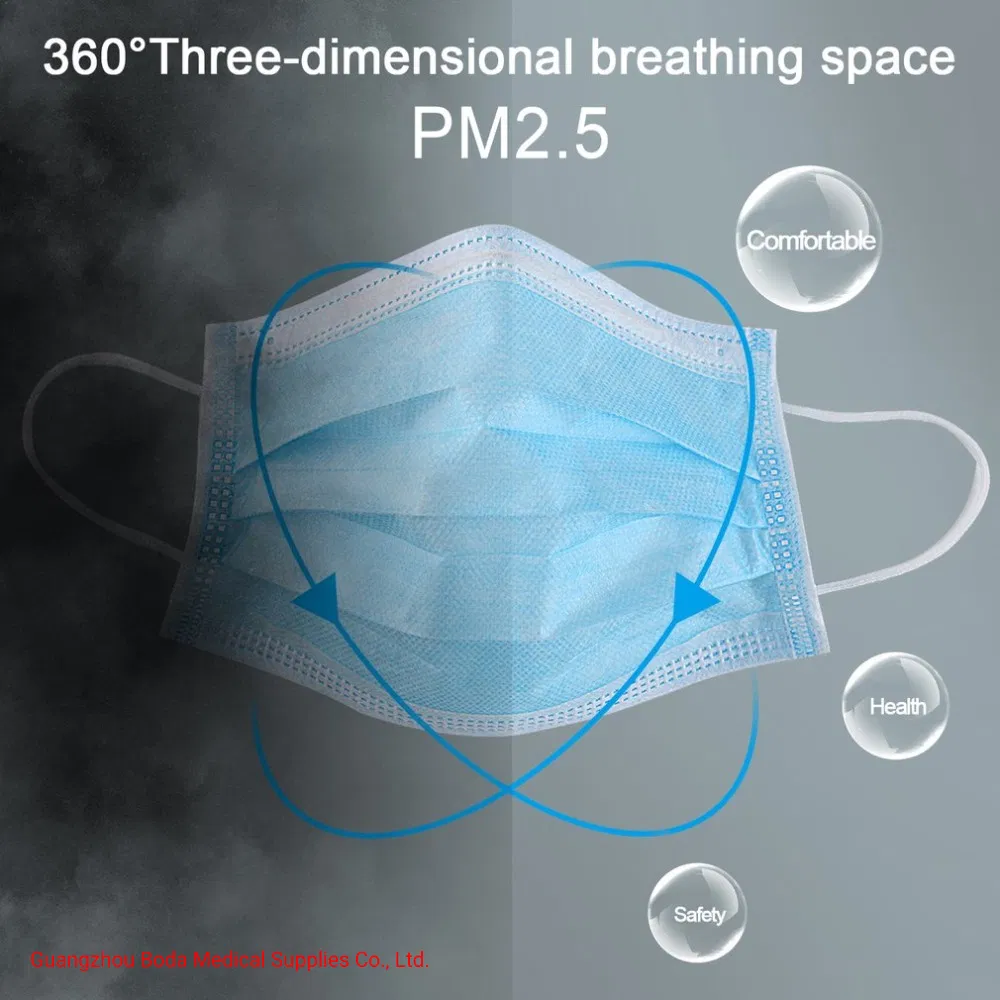 Adjustable Earloop Anti Dust Breathable Skin Disposable Face Mask 3ply christmas Mask