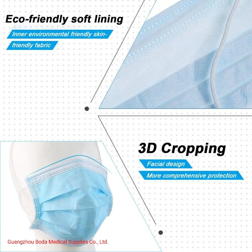 Adjustable Earloop Anti Dust Breathable Skin Disposable Face Mask 3ply christmas Mask