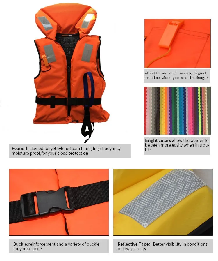 Adult High Quality Water safety Life Jacket, Professional Life Saving Equipment Vest with Neoprene NBR