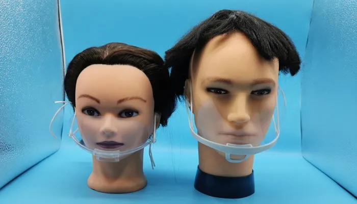 Adults Facial Protective Durable New Design Reusable Anti Fog Plastic Transparent Clear Face Maskes