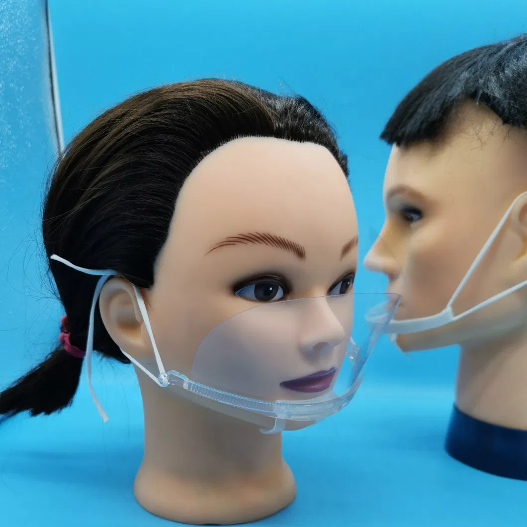 Adults Facial Protective Durable New Design Reusable Anti Fog Plastic Transparent Clear Face Maskes