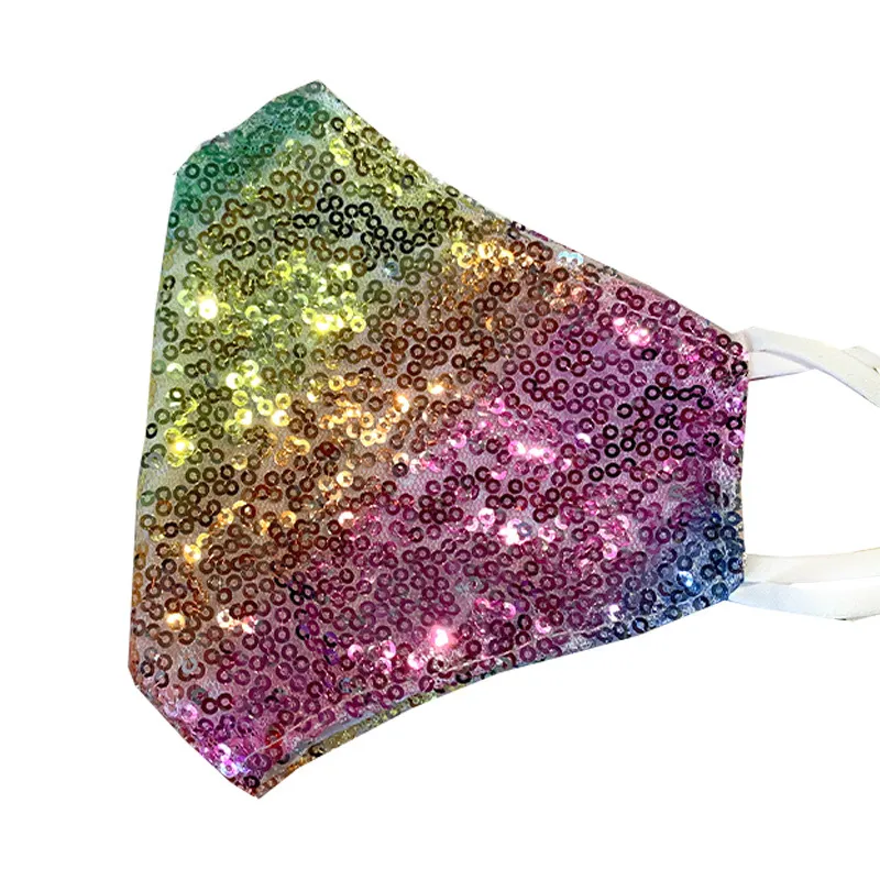 Amazon Hot Sale New Design Sequin Mask Protective Face