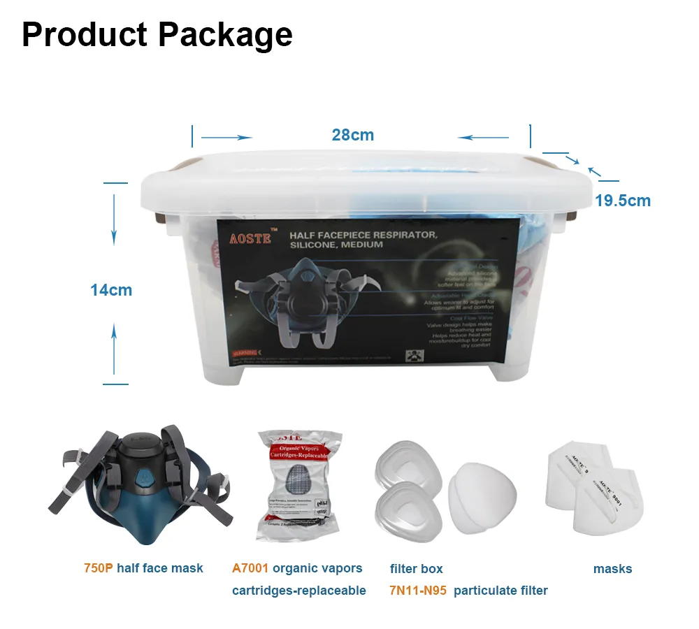 Anti-Dust Dual Respirator Spray Paint Mask