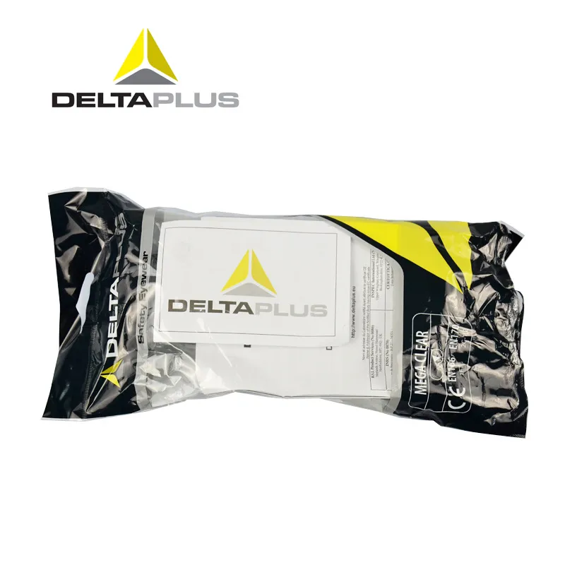 Anti Fog Adjustable Transparent Safety Glasses General with PC Lenses Deltaplus 101131 One-Piece Lens Safety Eyewear for Use with Prescription Glasses