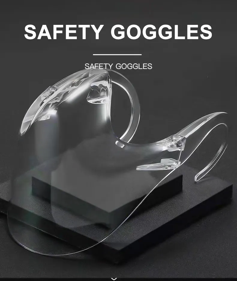 Anti Fog and Durable Clear Face Shield Clarity Mask Combine Comfort Safe Plastic Reusable Transparent Clear Face Mask