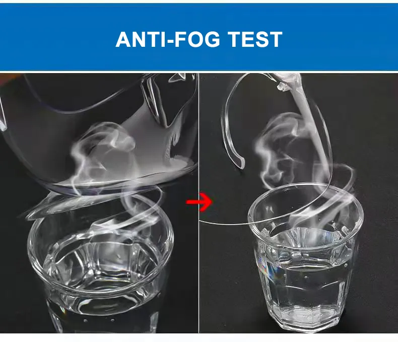 Anti Fog and Durable Clear Face Shield Clarity Mask Combine Comfort Safe Plastic Reusable Transparent Clear Face Mask