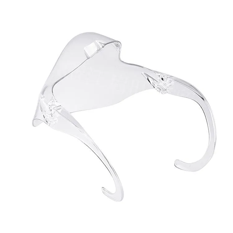 Anti Fog and Durable Clear Face Shield Clarity Mask Combine Comfort Safe Plastic Reusable Transparent Clear Face Mask