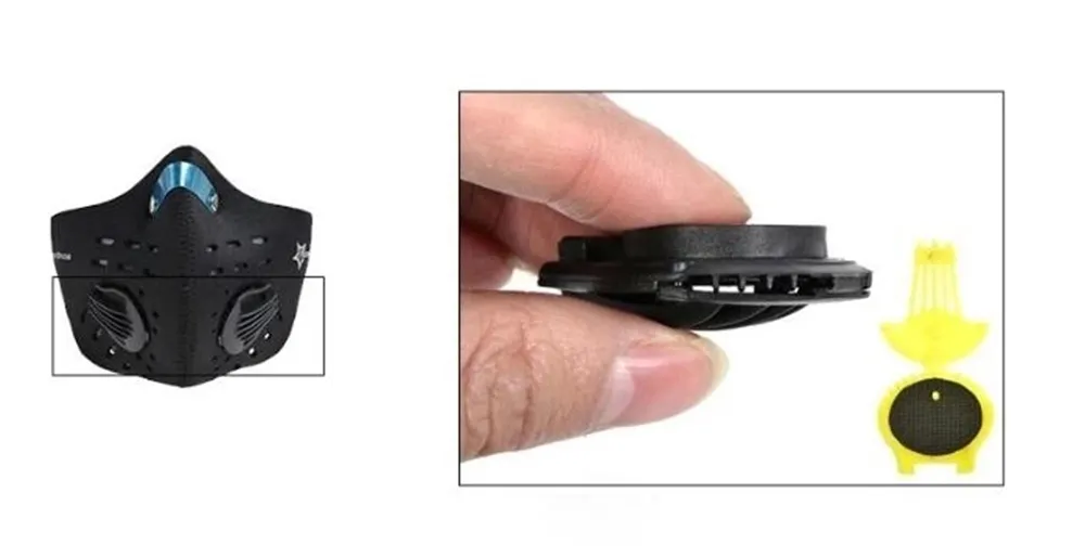 Anti Pollution Mask with Breathe Valve and Activated Carbon Material Filter
