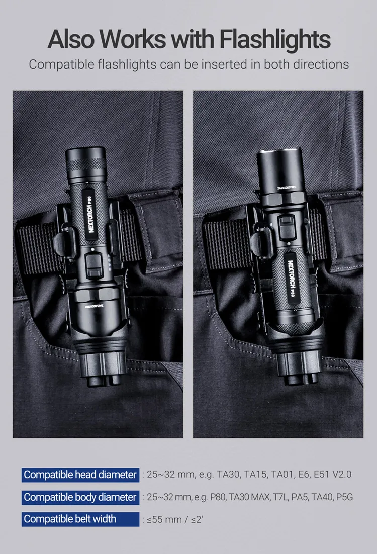 Baton Portable Holder Tactical Holder Durable and Tough Holder for Nex Baton Quic Series