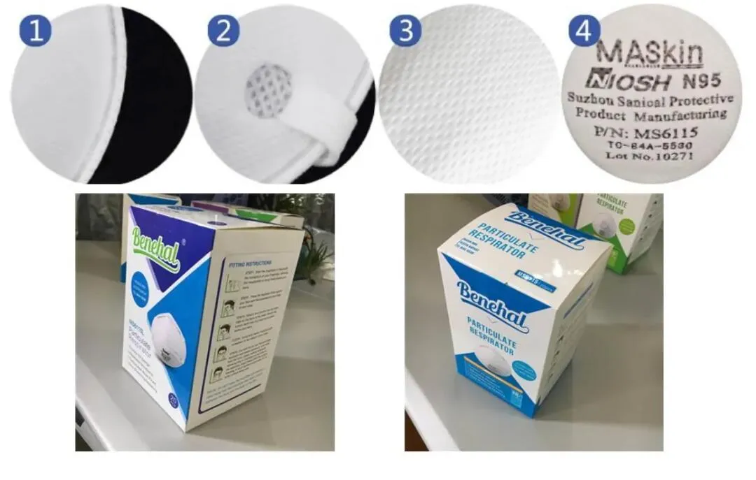 Benehal Ce Niosh Mask / En 149 2001 Disposable Respirators