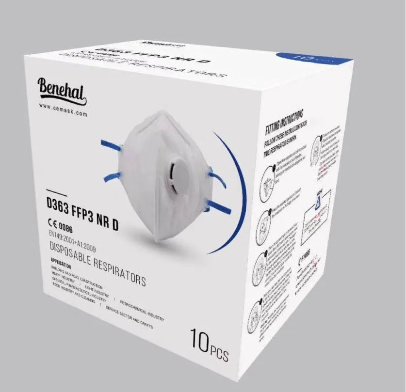 Benehal Ce Niosh  Mask / En 149 2001 Respiratori Monouso