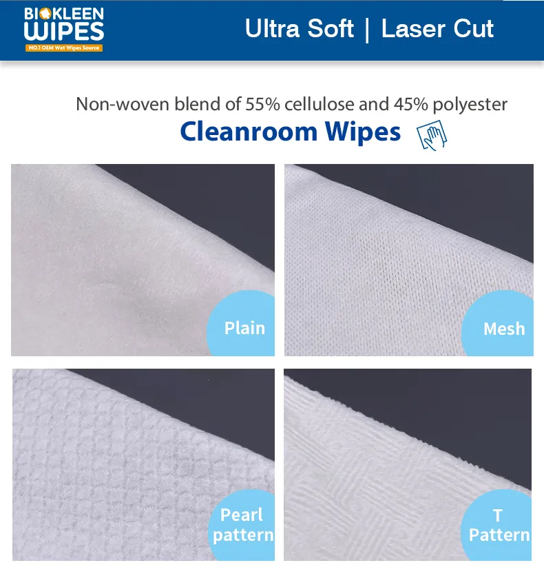 Best 9inch 110g Clean High Quality Class 100 Laser Sealed Lint Free 100%Polyester Cloth Cleanroom Wiper for PCB Cleaning