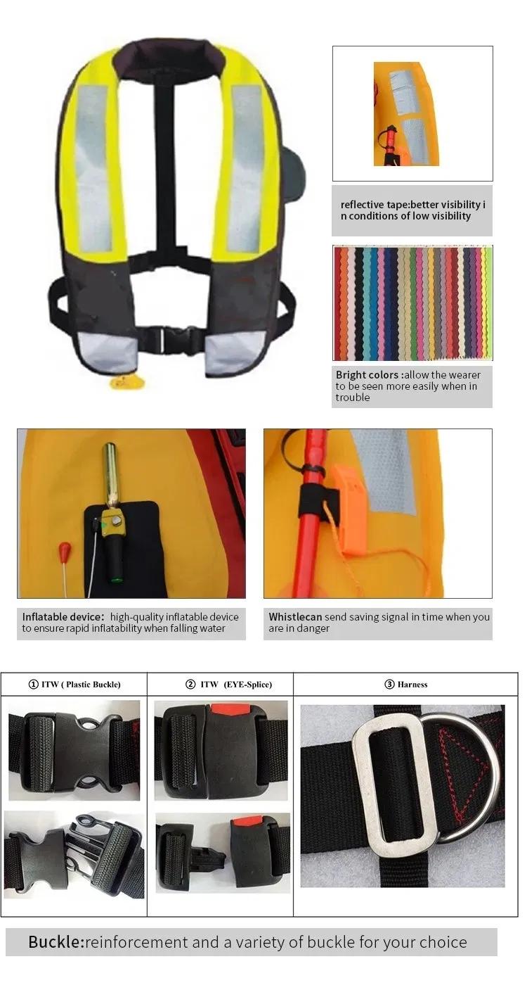 Best Price CE ISO CCS Approved Navigator Captain Boat Snorkel Inflatable Life Jacket Life Raft
