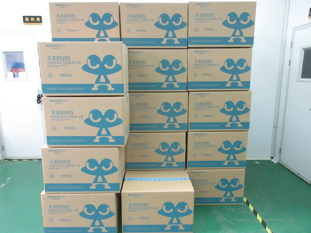 Biosericaera Era White Listed Anti-Bacterial / Anti-Microbial KN95 Respirator Anti-Dust Kn 95 Face Mask FFP2 Mask Tested by SGS in Stock