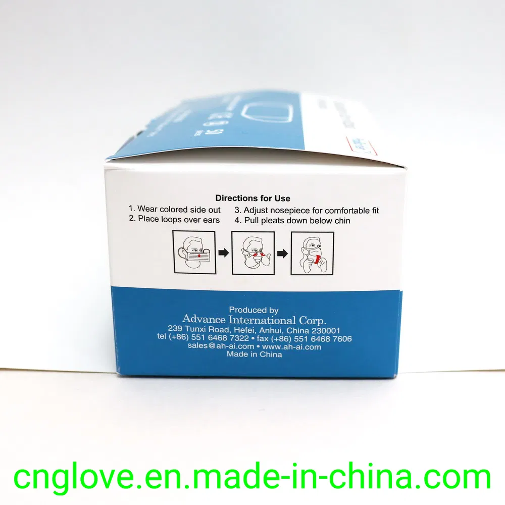 Blue Disposable Face Mask/Protective Mask Wholesale 3ply Ear Loops Non Woven