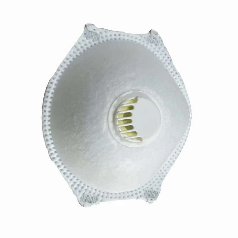 CE Certified White Protective FFP2 Cup Mask, with Filter Valve, Bef>95%