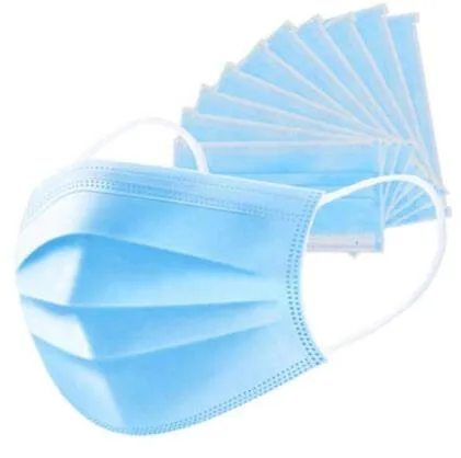 Cheapest Price Mask in Stock Sales to Africal Southeast Asia White Color Disposable Civil Protective Respirator Face Facial Mask