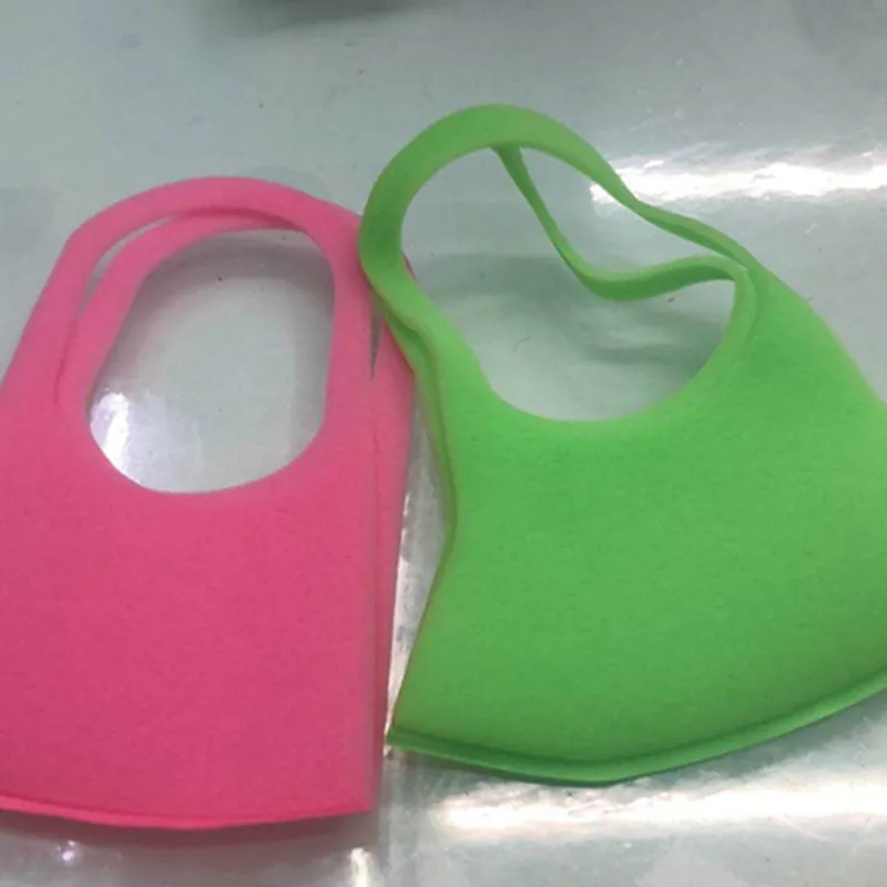 Children Colorful Custom Cloth Sponge Fabric Dustproof Mouth Face Shield Muffle 1 Pack of 3