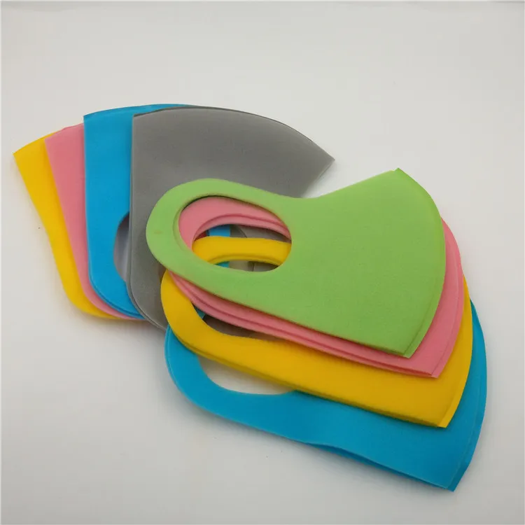 Children Colorful Custom Cloth Sponge Fabric Dustproof Mouth Face Shield Muffle 1 Pack of 3