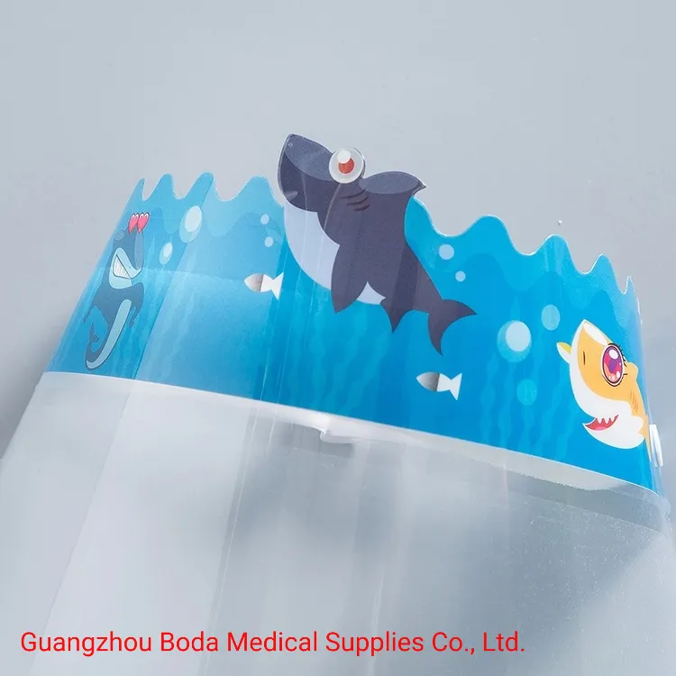 Children Kids Protective Face Shield Comfortable Foam Face Shield Anti Fog Kids Faceshield
