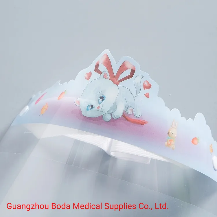 Children Kids Protective Face Shield Comfortable Foam Face Shield Anti Fog Kids Faceshield