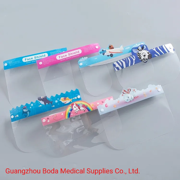 Children Kids Protective Face Shield Comfortable Foam Face Shield Anti Fog Kids Faceshield