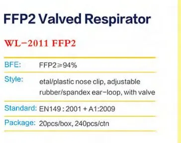 China FFP2 Dust Face Mask Respirator in Stock Factory Direct Sale KN95 Face Mask with White Color, FFP2 Manufacturer Wholesale in Stock