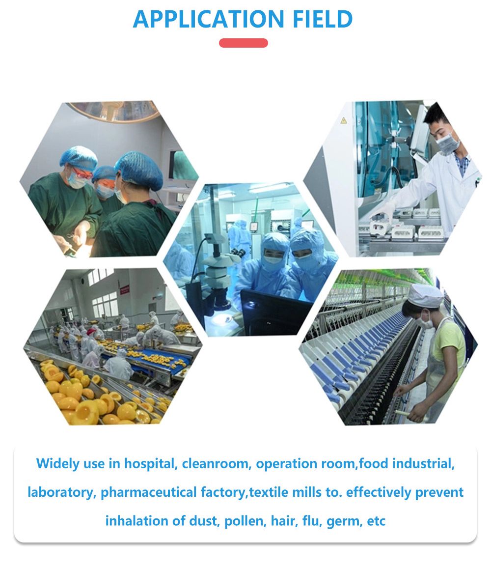 China Manufacturer Wholesale White 3ply Protective Face Mask / 3 Ply Disposable Face Mask