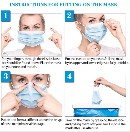 Civil Adult Face Mask Nose Fashion Fabric Disposable Beauty Face Different White/Blue/Black Face Mask
