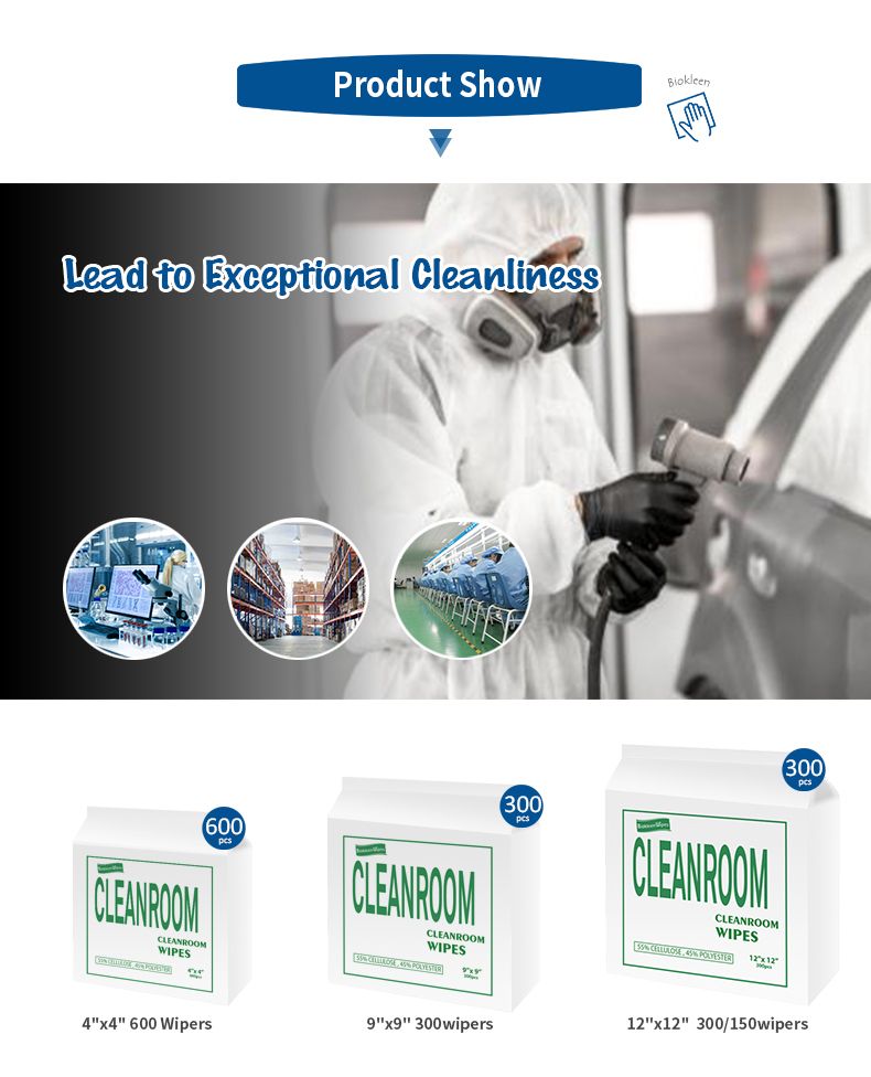 Cleanroom Non Woven Polyester Wiper, Polyester Wiper, Microfiber Cleanroom Wiper