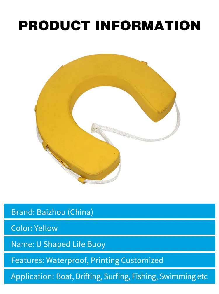 Competitive Price Waterproof U Shaped Life Buoy