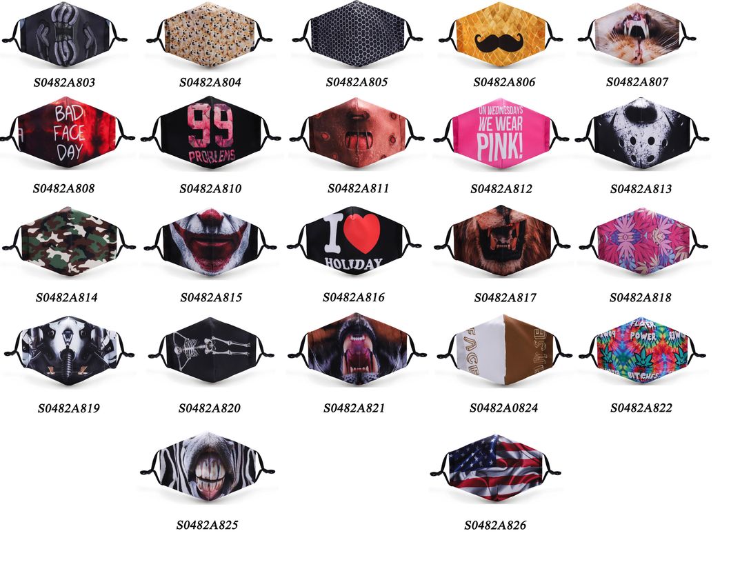 Cotton Thread Sewing Protect Droplets Face Mask 3D Printing Mask