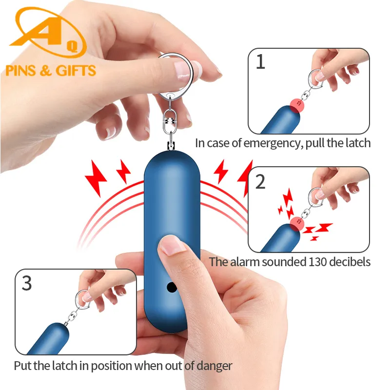 Custom Zinc Alloy Famous Self Defense Alarm Keychain Tag Metal Stainless Steel Plush Wholesale Crocs Shoe Keyring