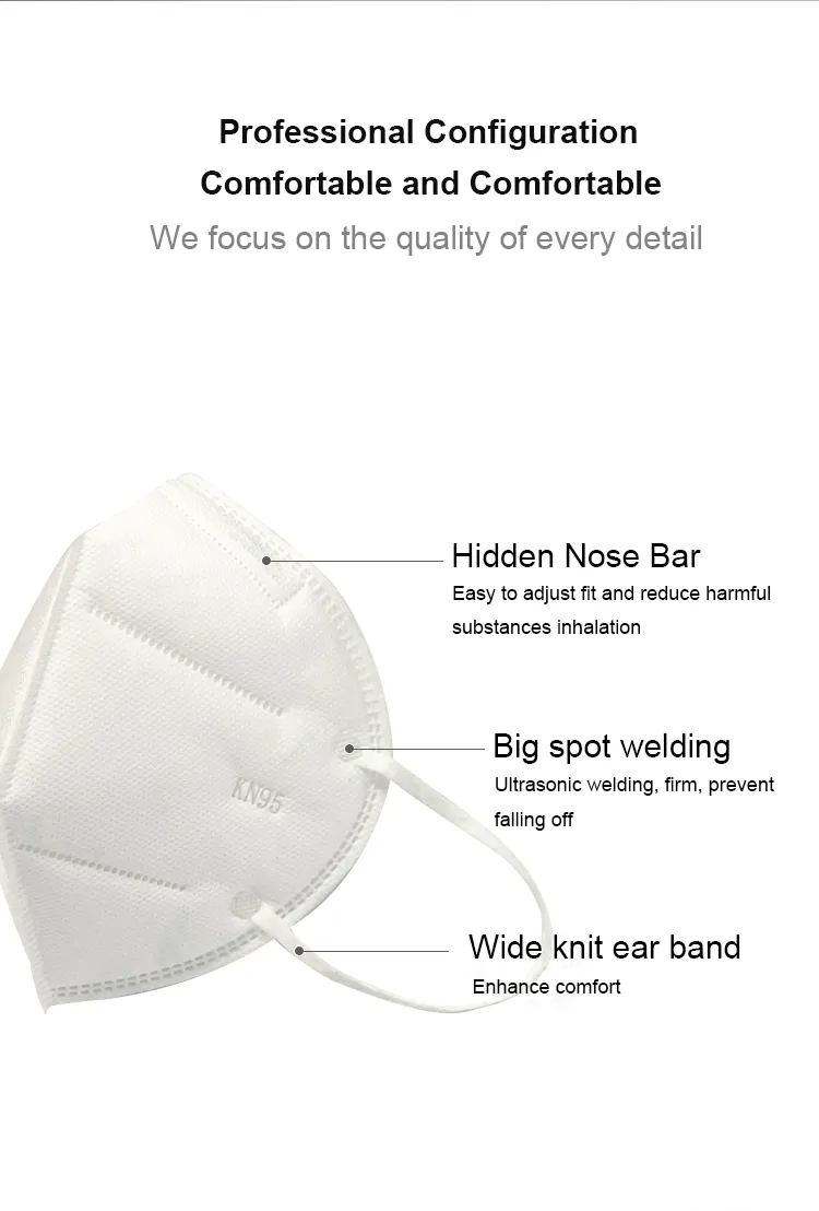 KN95 Mask Protective Mask Disposable Fpp2 KN95 Face Mask