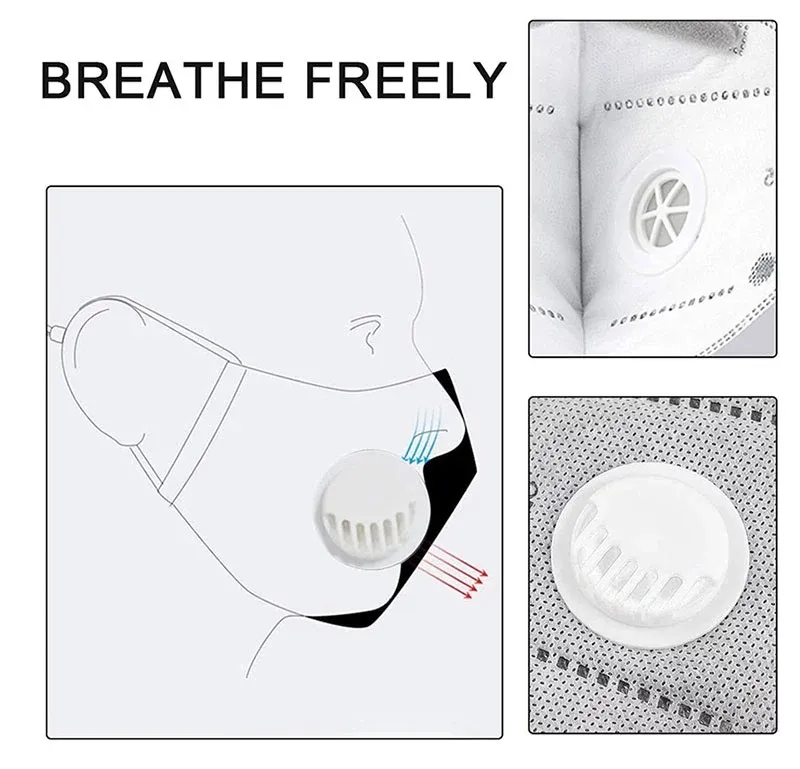 Disposable Earloop Non Woven Mask Valve Filter Breathing Valve Anti Dusty