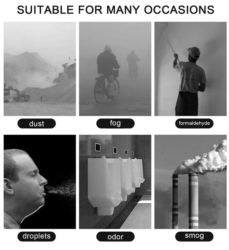 Disposable Earloop Non Woven Mask Valve Filter Breathing Valve Anti Dusty