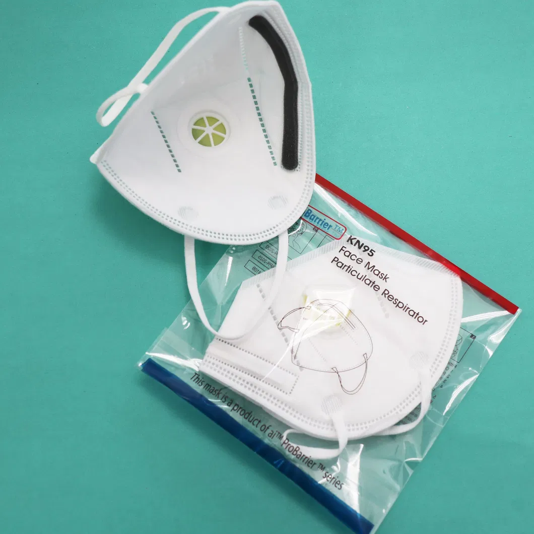 Disposable Mask Manufacturer White Color 3-Ply Disposable Earloop KN95/N95 Face Mask