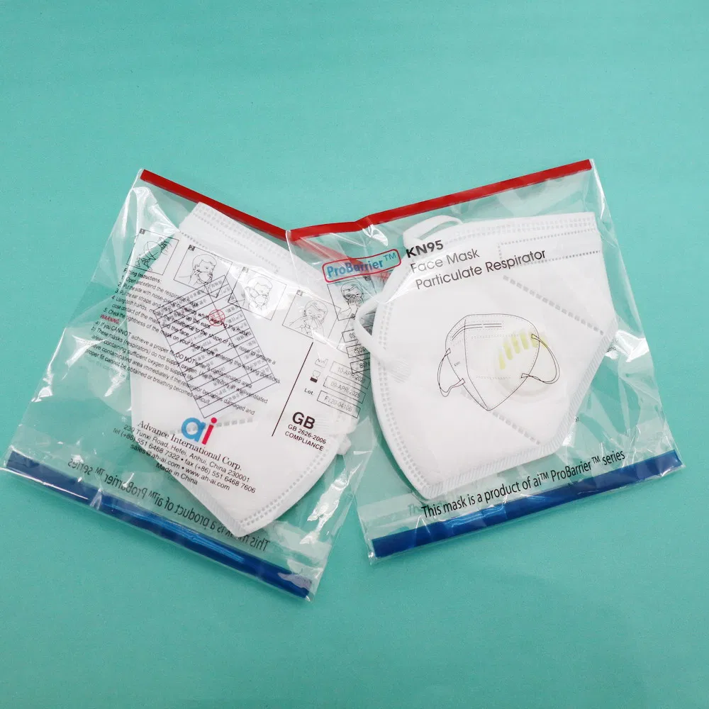 Disposable Mask Manufacturer White Color 3-Ply Disposable Earloop KN95/N95 Face Mask