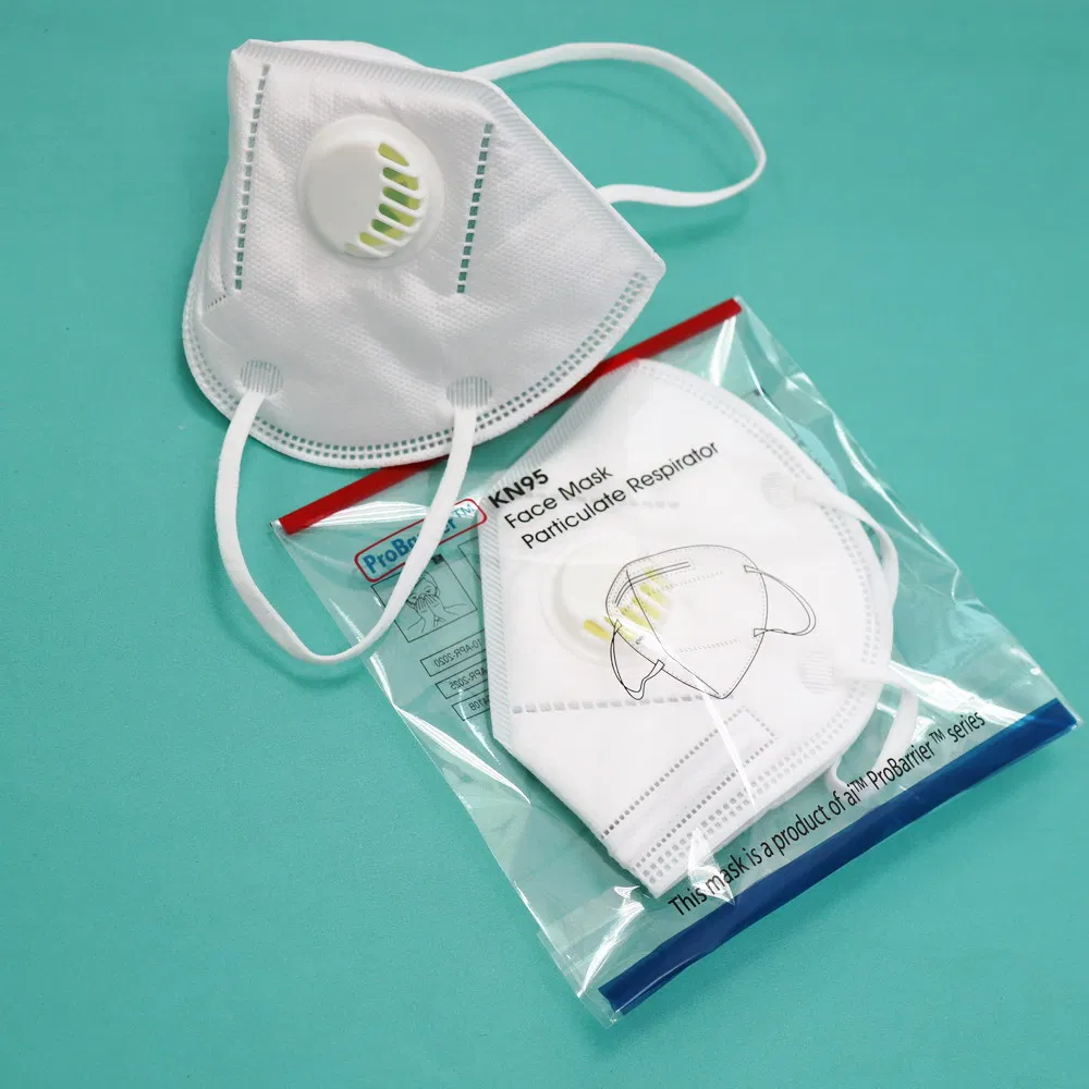 Disposable Mask Manufacturer White Color 3-Ply Disposable Earloop KN95/N95 Face Mask